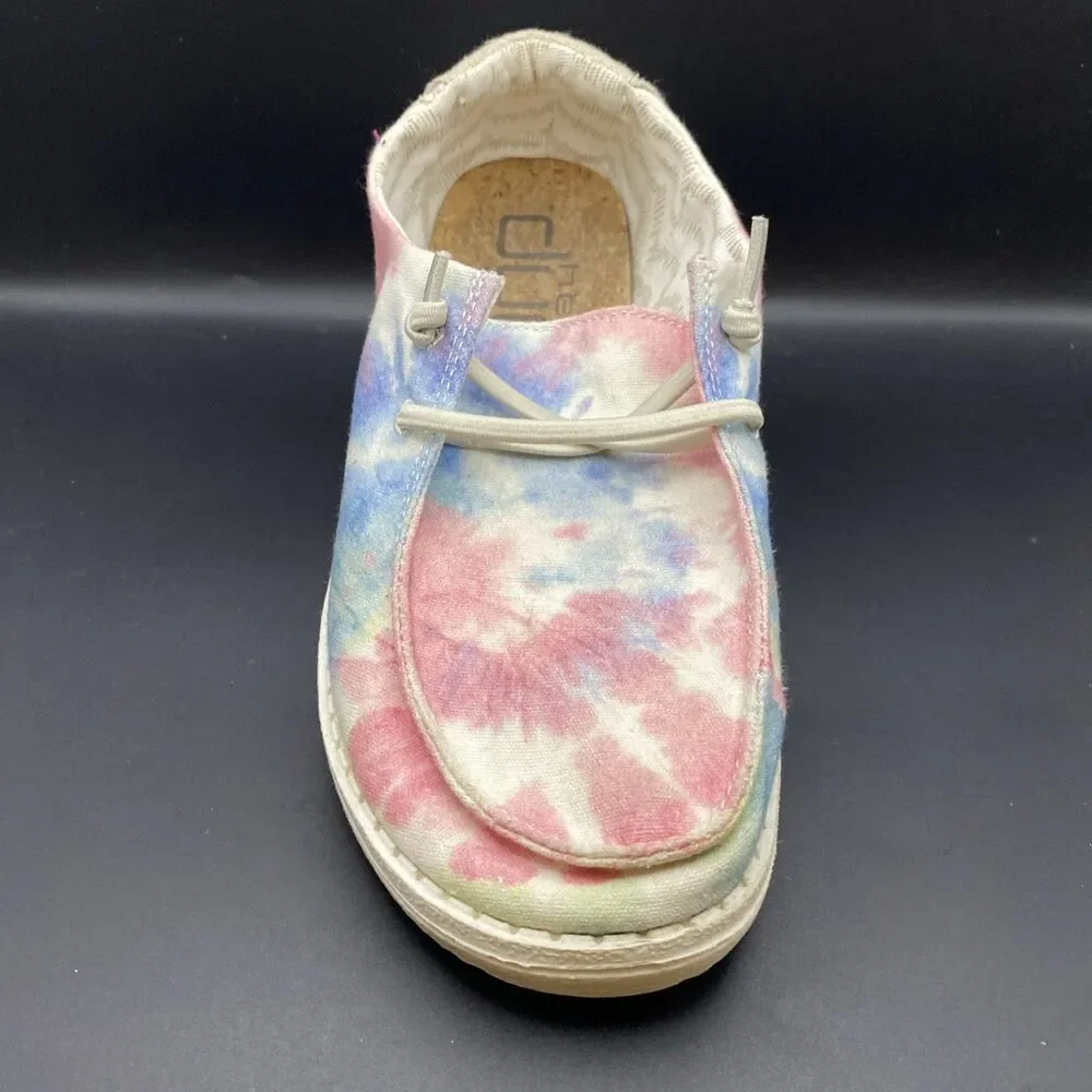 Hey Dude Girls Size 4 Wendy Youth Boho Mandalia Tie Dye